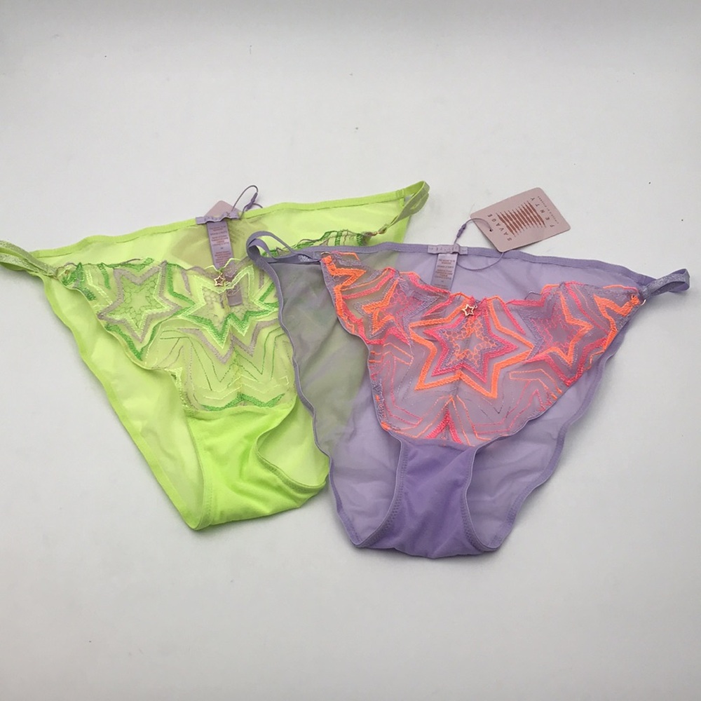 Savage x Fenty Shining Star Lace String Bikini 2 Pair